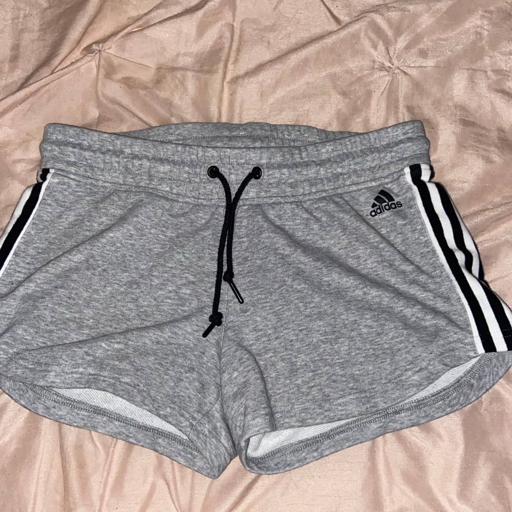 Adidas women gray shorts